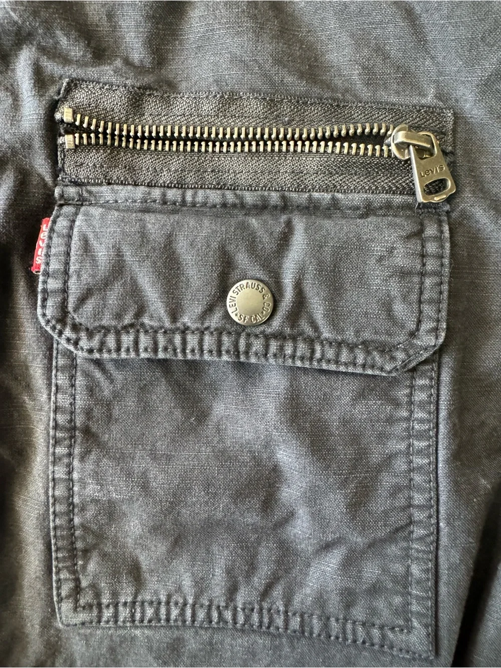 Levi's Dark Gray Military Field Jacket